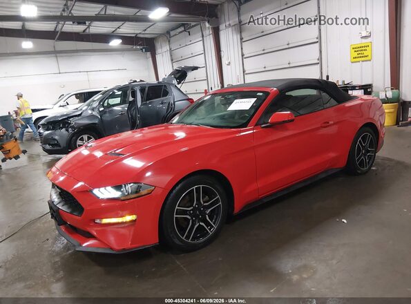 1FATP8UH3J5155563 2018 FORD MUSTANG Red Передня ліва чверть