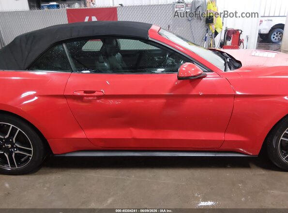 1FATP8UH3J5155563 2018 FORD MUSTANG Red Вид спереду