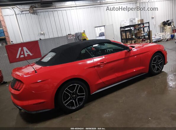1FATP8UH3J5155563 2018 FORD MUSTANG Red Задня права чверть