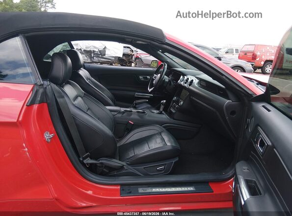 1FATP8UH4J5133541 2018 FORD MUSTANG Red Սալոնի դիմացի տեսք
