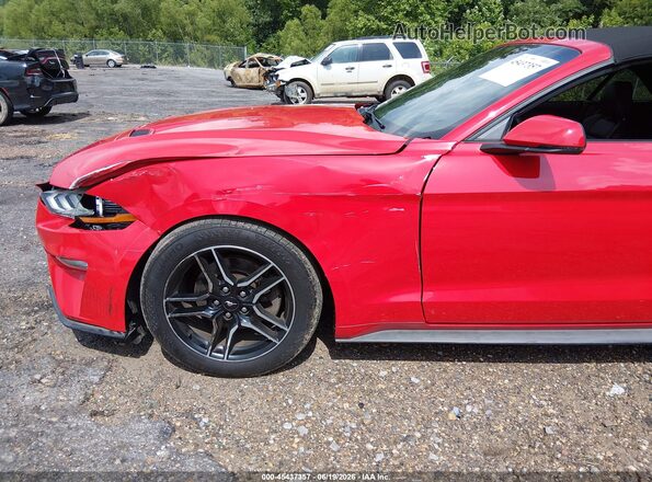 1FATP8UH4J5133541 2018 FORD MUSTANG Red Դիմացի տեսք