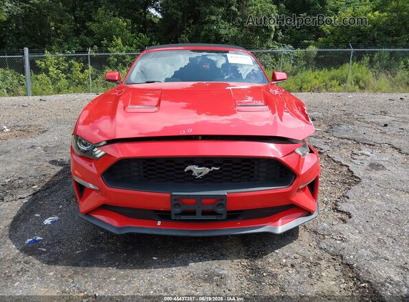 1FATP8UH4J5133541 2018 FORD MUSTANG Red Սարքավորումների վահանակի տեսք