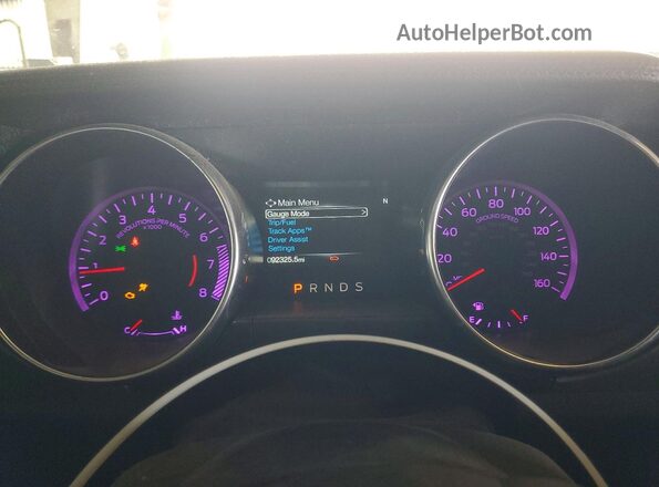 1FATP8UH4J5142689 2018 FORD MUSTANG Черный Вид щитка приборов