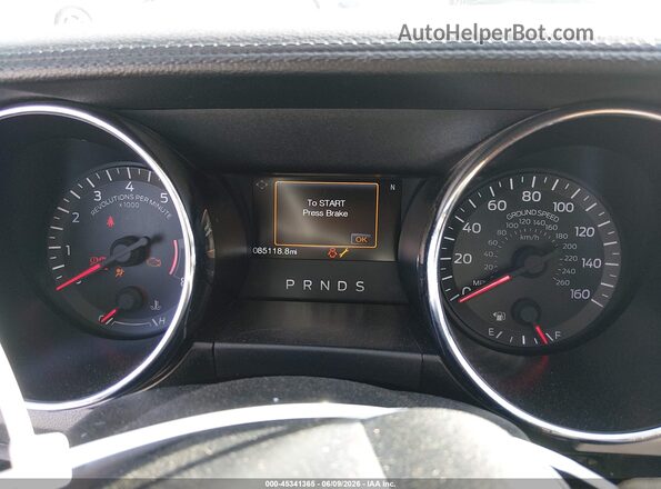 1FATP8UH5G5304841 2016 FORD MUSTANG White უკანა სავარძლების ხედი