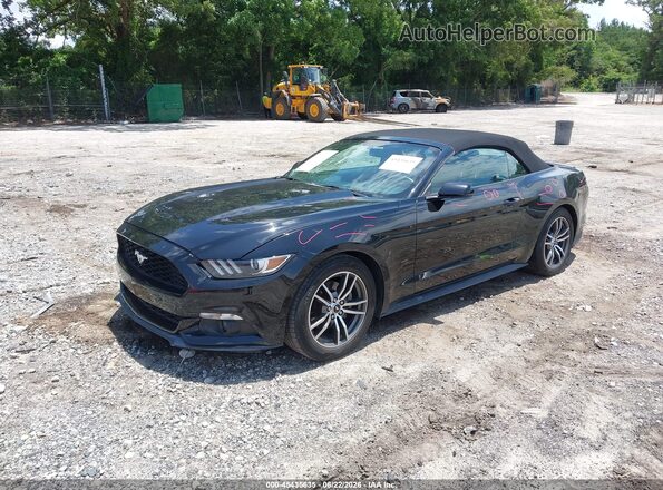 1FATP8UH5H5293504 2017 FORD MUSTANG Black Առջևի ձախ երեք քառորդ տեսարան