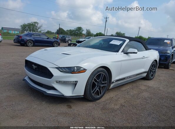 1FATP8UH5L5114502 2020 FORD MUSTANG Белый Передняя левая четверть