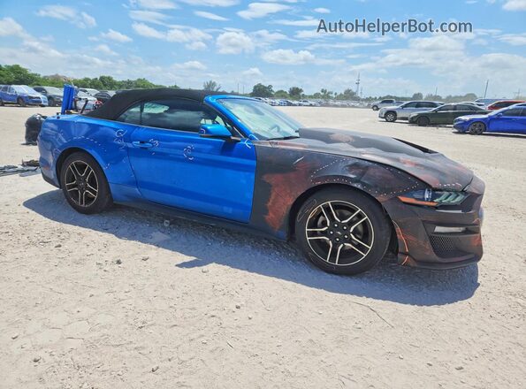 1FATP8UH5L5139755 2020 FORD MUSTANG Blue წინა მარჯვენა