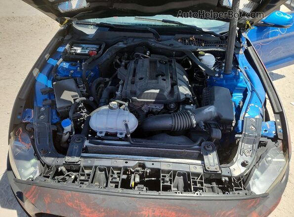 1FATP8UH5L5139755 2020 FORD MUSTANG Blue უკანა სალონის ხედი