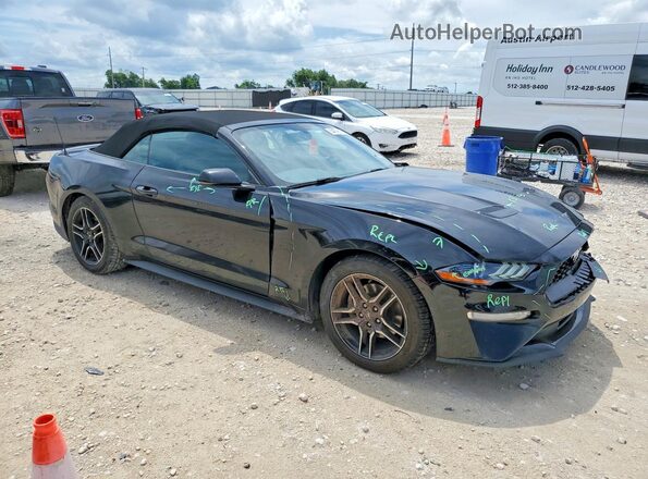 1FATP8UH6L5185949 2020 FORD MUSTANG Black წინა მარჯვენა