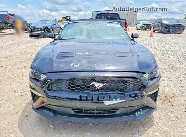 1FATP8UH6L5185949 2020 FORD MUSTANG Black წინა ხედი