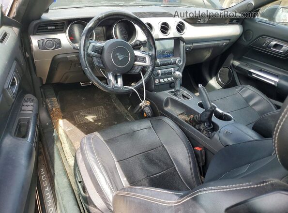 1FATP8UH6L5185949 2020 FORD MUSTANG Black წინა პანელის ხედი