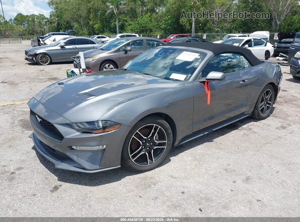 1FATP8UH6M5105258 2021 FORD MUSTANG Gray Передня ліва чверть