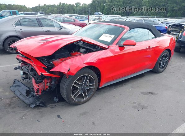 1FATP8UH6P5105328 2023 FORD MUSTANG Red Przód lewy