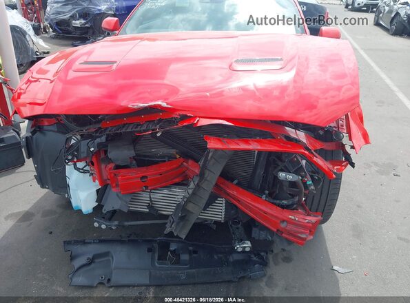 1FATP8UH6P5105328 2023 FORD MUSTANG Red Widok z przodu
