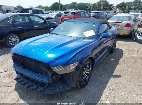 1FATP8UH7H5282522 2017 FORD MUSTANG Синий Передняя левая четверть