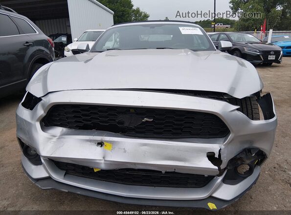 1FATP8UH7H5320363 2017 FORD MUSTANG Silver Instrument cluster view