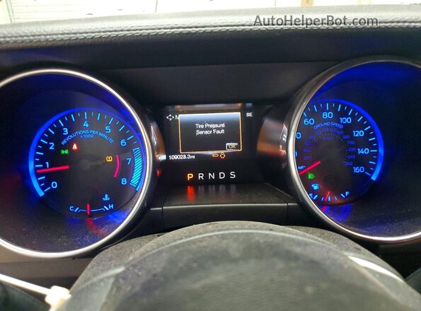 1FATP8UH7J5124431 2018 FORD MUSTANG Черный Вид щитка приборов