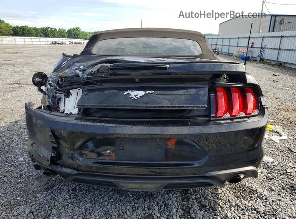 1FATP8UH8J5138824 2018 FORD MUSTANG Black Rear view