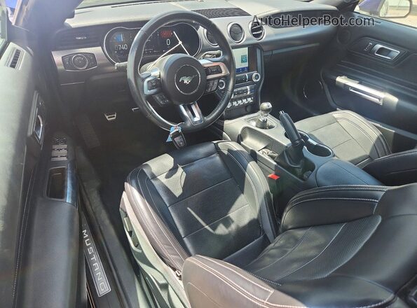 1FATP8UH8L5168408 2020 FORD MUSTANG Blue წინა პანელის ხედი