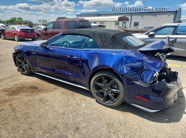 1FATP8UH8L5168408 2020 FORD MUSTANG Blue უკანა მარცხენა