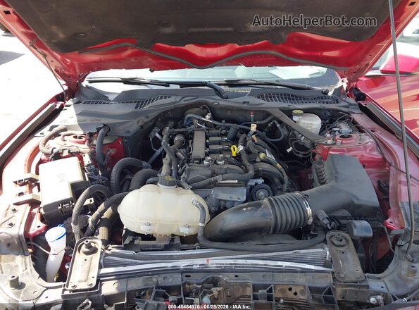 1FATP8UH8N5131085 2022 FORD MUSTANG Red Вид ззаду