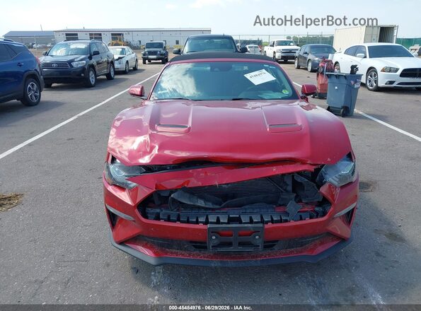 1FATP8UH8N5131085 2022 FORD MUSTANG Red Вид щитка приладів