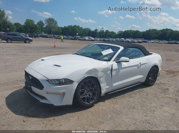 1FATP8UH9J5167667 2018 FORD MUSTANG White Передня ліва чверть