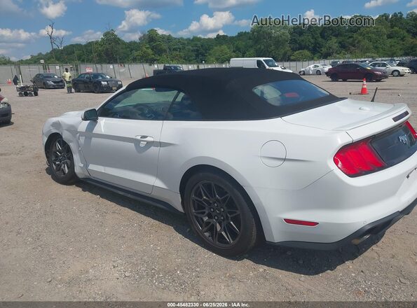 1FATP8UH9J5167667 2018 FORD MUSTANG White Задня ліва чверть