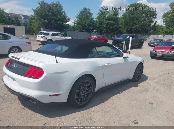 1FATP8UH9J5167667 2018 FORD MUSTANG White Задня права чверть