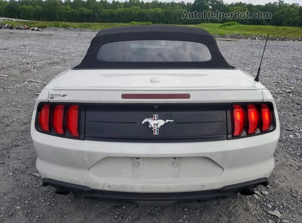 1FATP8UH9K5116686 2019 FORD MUSTANG White Вид ззаду