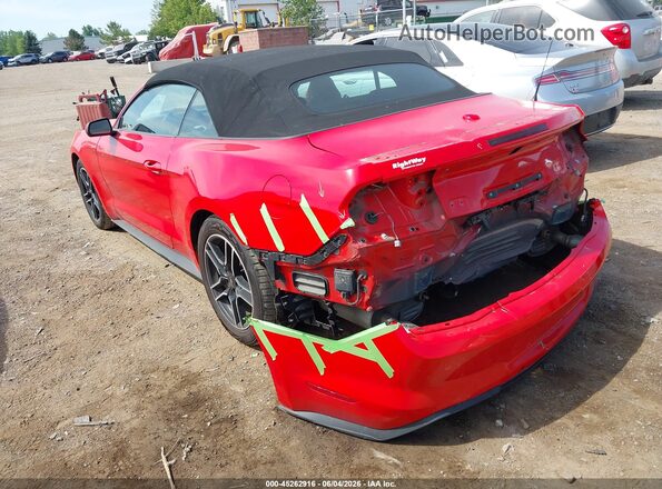 1FATP8UH9N5102579 2022 FORD MUSTANG Red უკანა მარცხენა