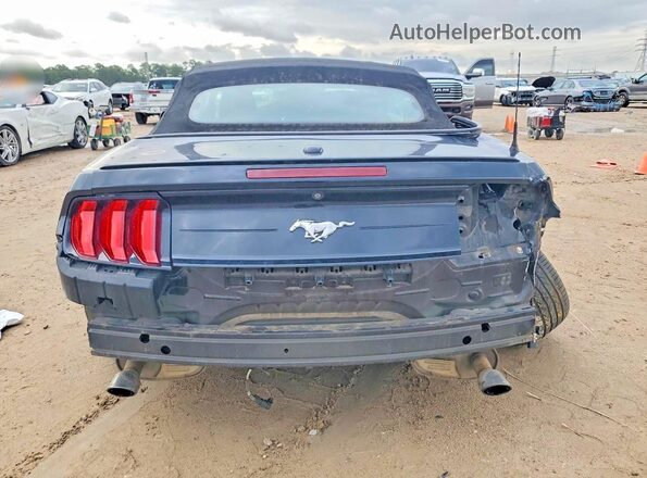 1FATP8UHXJ5110104 2018 FORD MUSTANG Black Vista trasera