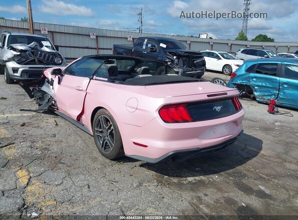 1FATP8UHXJ5155334 2018 FORD MUSTANG Pink უკანა მარცხენა