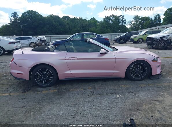 1FATP8UHXJ5155334 2018 FORD MUSTANG Pink უკანა სალონის ხედი
