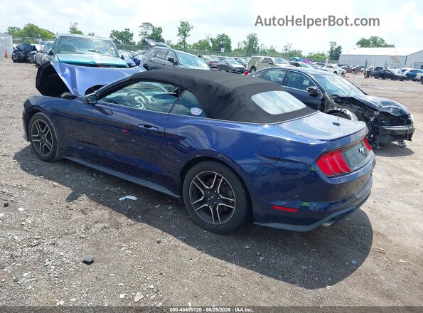 1FATP8UHXK5119631 2019 FORD MUSTANG Dark Blue Rear left