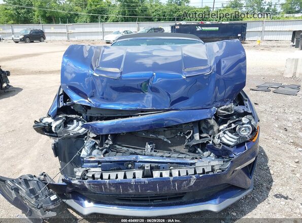 1FATP8UHXK5119631 2019 FORD MUSTANG Dark Blue Instrument cluster view