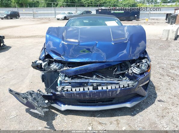1FATP8UHXK5119631 2019 FORD MUSTANG Dark Blue Front view