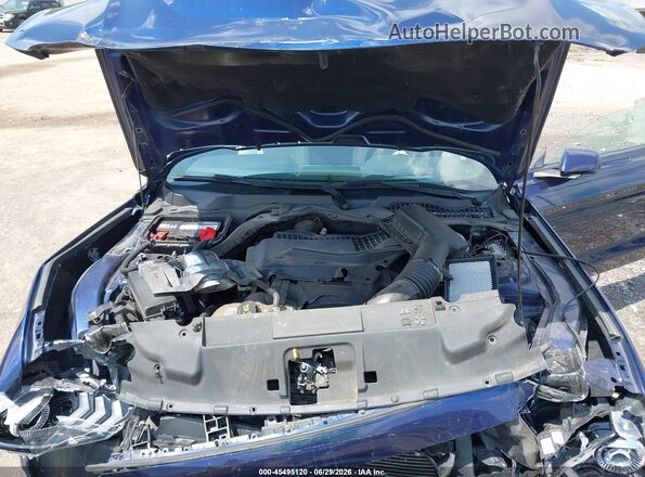 1FATP8UHXK5119631 2019 FORD MUSTANG Dark Blue Rear view