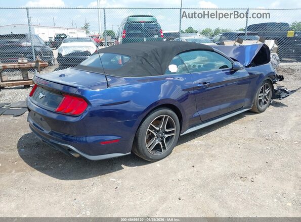 1FATP8UHXK5119631 2019 FORD MUSTANG Dark Blue Rear right
