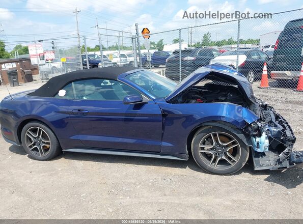 1FATP8UHXK5119631 2019 FORD MUSTANG Dark Blue Rear interior view