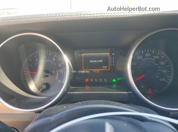1FATP8UHXN5124817 2022 FORD MUSTANG White Instrument cluster view