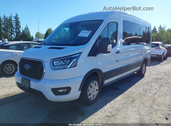 1FBAX2C83PKB36185 2023 FORD TRANSIT-350 White წინა მარცხენა ხედი სამი მეოთხედიდან