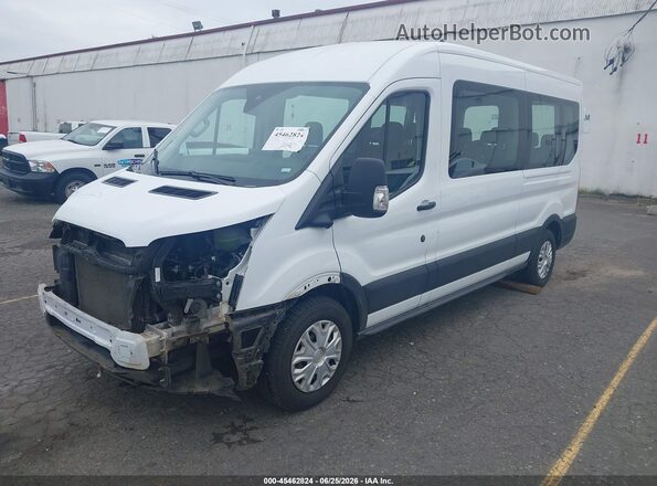 1FBAX2C88PKB27983 2023 FORD TRANSIT-350 White წინა მარცხენა ხედი სამი მეოთხედიდან