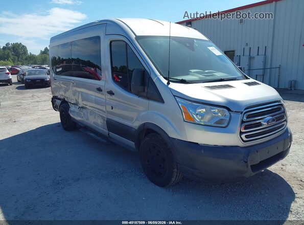 1FBAX2CG0GKA78057 2016 FORD TRANSIT-350 Серебряный Вид спереди