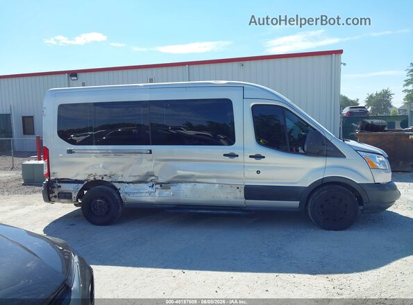 1FBAX2CG0GKA78057 2016 FORD TRANSIT-350 Серебряный Вид задней части салона