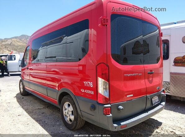 1FBAX2CG1HKA17401 2017 FORD TRANSIT-350 Red Rear left
