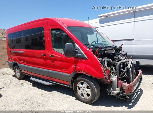 1FBAX2CG1HKA17401 2017 FORD TRANSIT-350 Red 360 interior view