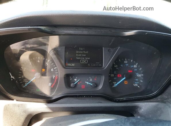 1FBAX2CM0GKB21737 2016 FORD TRANSIT White Instrument cluster view
