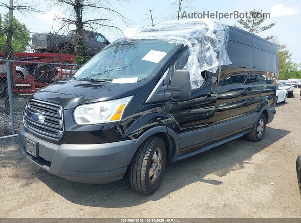 1FBAX2CM6JKA43424 2018 FORD TRANSIT-350 Black Przód lewy