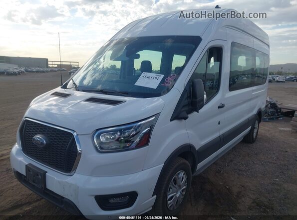 1FBAX2X85PKB34111 2023 FORD TRANSIT-350 White წინა მარცხენა ხედი სამი მეოთხედიდან